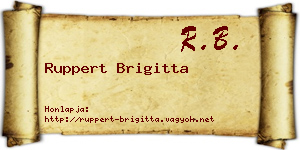 Ruppert Brigitta névjegykártya