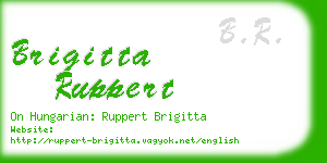 brigitta ruppert business card